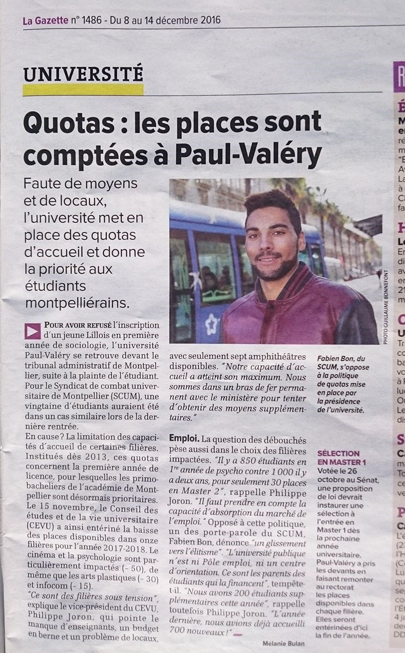 Gazette de Montpellier du 8 décembre 2016
