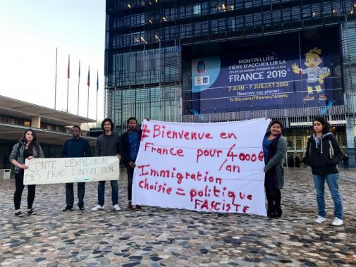 Rassemblement du 19 décembre 2018, pris en photo par "La Gazette de Montpellier"