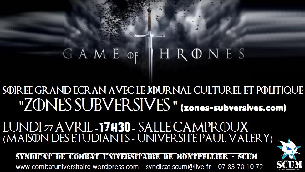 game of thrones 27 avril