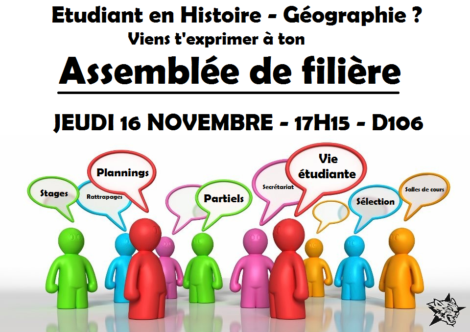 Histoire-géographie : JEUDI 16 NOVEMBRE, 17h15, D106
