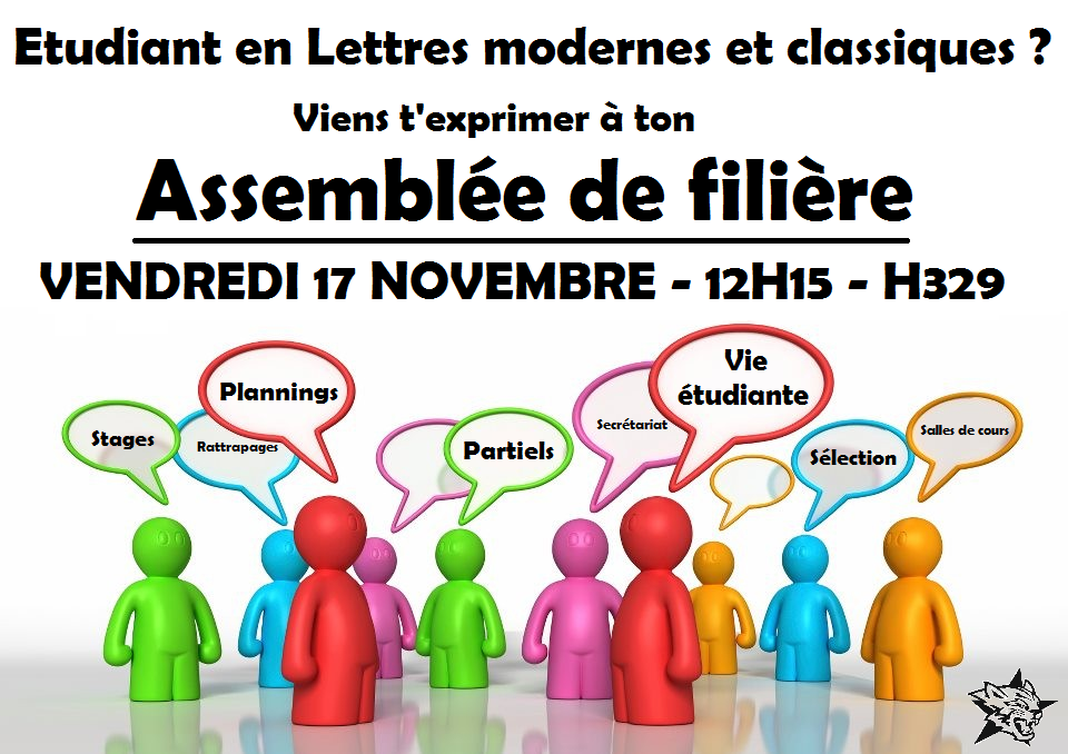 Lettres Modernes, lettres classiques, VENDREDI 17 NOVEMBRE, 12H15, H329